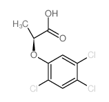 (2S)-2-(2,4,5-trichlorophenoxy)propanoic acid结构式