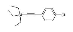 ((4-chlorophenyl)ethynyl)triethylsilane Structure