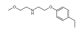 2-(4-Ethylphenoxy)-N-(2-methoxyethyl)ethanamine Structure