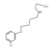 2-[4-(3-bromophenoxy)butylamino]ethanol Structure