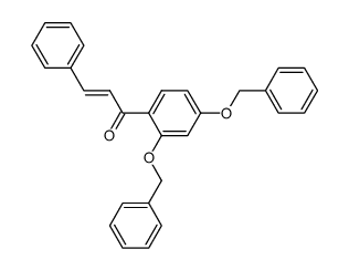 (E)-1-(2,4-bis(benzyloxy)phenyl)-3-phenylprop-2-en-1-one Structure