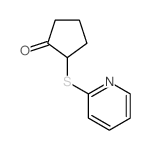 2-pyridin-2-ylsulfanylcyclopentan-1-one Structure