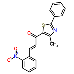 (2E)-1-(4-Methyl-2-phenyl-1,3-thiazol-5-yl)-3-(2-nitrophenyl)-2-propen-1-one Structure