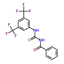 N-{[3,5-Bis(trifluoromethyl)phenyl]carbamothioyl}benzamide结构式