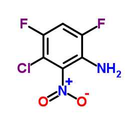5-chloro-2-fluoro-6-nitroaniline structure