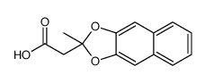 2-Methylnaphtho[2,3-d]-1,3-dioxole-2-acetic acid structure