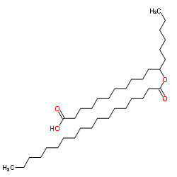 12-(Stearoyloxy)octadecanoic acid结构式