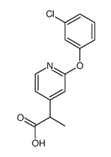 2-[2-(3-chloro-phenoxy)-pyridin-4-yl]-propionic acid结构式
