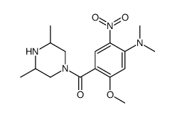 [4-(dimethylamino)-2-methoxy-5-nitrophenyl]-(3,5-dimethylpiperazin-1-yl)methanone Structure
