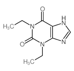 1H-Purine-2,6-dione, 1,3-diethyl-3,7-dihydro-结构式