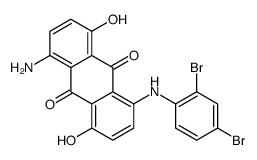 1-amino-5-[(2,4-dibromophenyl)amino]-4,8-dihydroxyanthraquinone结构式
