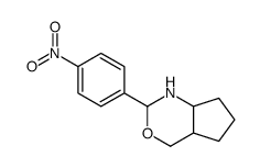 2-(4-nitrophenyl)-1,2,4,4a,5,6,7,7a-octahydrocyclopenta[d][1,3]oxazine结构式