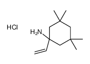 1-ethenyl-3,3,5,5-tetramethylcyclohexan-1-amine,hydrochloride Structure