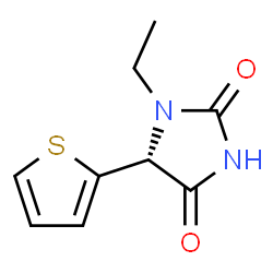2,4-Imidazolidinedione,1-ethyl-5-(2-thienyl)-,(5R)-(9CI)结构式