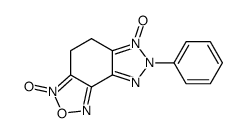3,6-dioxido-7-phenyl-4,5-dihydrotriazolo[4,5-e][2,1,3]benzoxadiazole-3,6-diium Structure