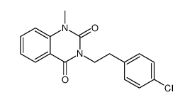 3-[2-(4-chlorophenyl)ethyl]-1-methylquinazoline-2,4-dione结构式