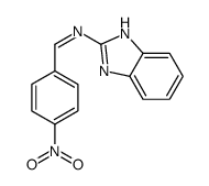 N-(1H-benzimidazol-2-yl)-1-(4-nitrophenyl)methanimine Structure