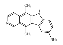 6H-Pyrido[4,3-b]carbazol-9-amine,5,11-dimethyl-结构式