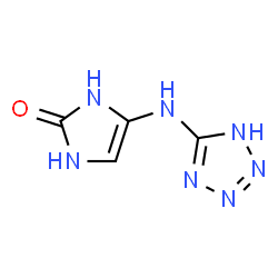 2H-Imidazol-2-one,1,3-dihydro-4-(1H-tetrazol-5-ylamino)- (9CI) Structure