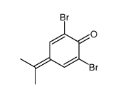2,6-dibromo-4-propan-2-ylidenecyclohexa-2,5-dien-1-one结构式