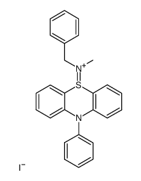5-(benzyl-methyl-amino)-10-phenyl-10H-phenothiazinium, iodide结构式