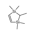 1,1,2,3,3-pentamethyl-1,3-disilacyclopent-4-ene结构式
