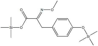 α-(Methoxyimino)-4-(trimethylsiloxy)benzenepropanoic acid trimethylsilyl ester structure