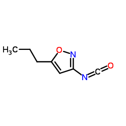 Isoxazole, 3-isocyanato-5-propyl- (9CI) structure