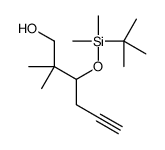 3-[tert-butyl(dimethyl)silyl]oxy-2,2-dimethylhex-5-yn-1-ol结构式