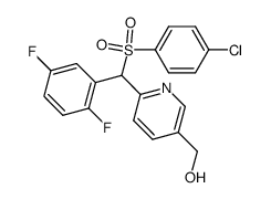 2-[(4-Chlorophenylsulfonyl)-(2,5-difluorophenyl)methyl]-5-(hydroxymethyl)pyridine结构式