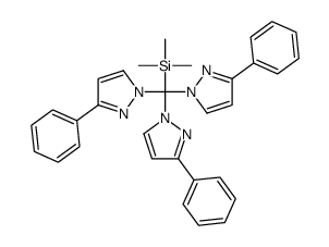 trimethyl-[tris(3-phenylpyrazol-1-yl)methyl]silane结构式