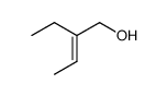 (trans)-2-ethyl-2-buten-1-ol Structure