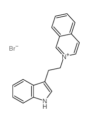 Isoquinolinium,2-[2-(1H-indol-3-yl)ethyl]-, bromide (1:1) Structure