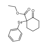 ethyl phenylselenylcyclohexan-2-one carboxylate结构式