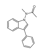 1-(acetyl-methyl)amino-3-phenyl-indole结构式