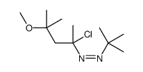 tert-butyl-(2-chloro-4-methoxy-4-methylpentan-2-yl)diazene结构式