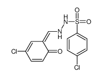 4-chloro-N'-[(Z)-(3-chloro-6-oxocyclohexa-2,4-dien-1-ylidene)methyl]benzenesulfonohydrazide结构式