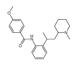 2'-[1-(1-methyl-2-piperidyl)-2-propyl]-p-anisanilide结构式