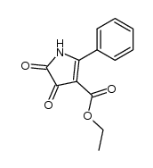 3-ethoxycarbonyl-2-phenyl-Δ2-pyrroline-4,5-dione结构式