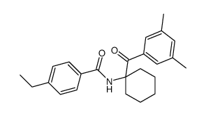 N-[1-(3,5-dimethylbenzoyl)cyclohexyl]-4-ethylbenzamide Structure