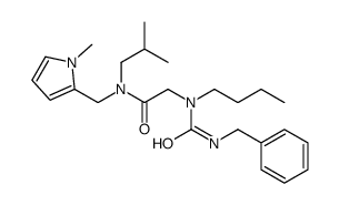 2-[benzylcarbamoyl(butyl)amino]-N-(2-methylpropyl)-N-[(1-methylpyrrol-2-yl)methyl]acetamide Structure