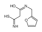 3-AMINO-N-(2-FURYLMETHYL)-3-THIOXOPROPANAMIDE Structure