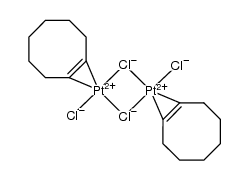 trans-[PtCl2(η2-cyclooctene)]2结构式
