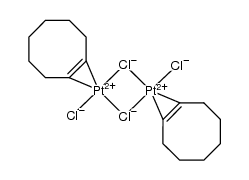 trans-[PtCl2(η2-cyclooctene)]2 Structure