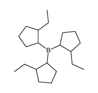 tris(2-ethylcyclopentyl)borane Structure