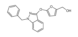 [5-(1-benzylindazol-3-yl)oxyfuran-2-yl]methanol结构式