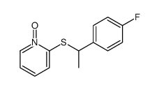 2-[1-(4-fluorophenyl)ethylsulfanyl]-1-oxidopyridin-1-ium Structure