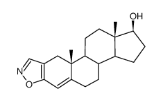 (17β)-androsta-2,4-dieno[2,3-d]isoxazol-17-ol Structure