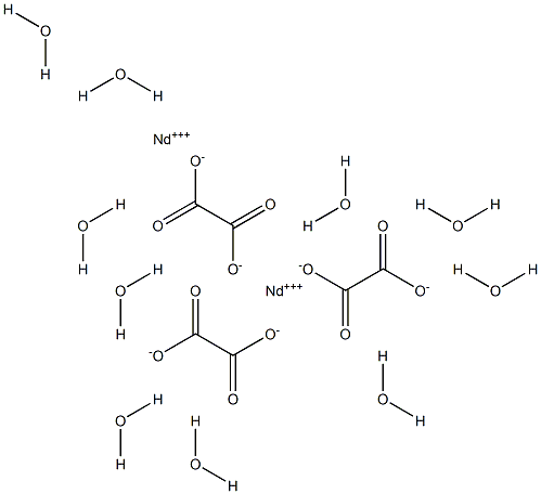 草酸钕(III)十水合物结构式
