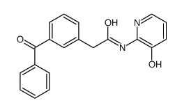 2-(3-benzoylphenyl)-N-(3-hydroxypyridin-2-yl)acetamide Structure